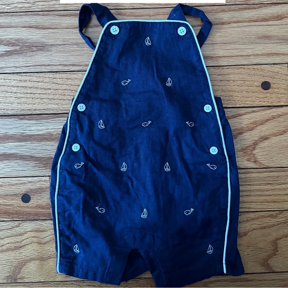 Janie and Jack boys 3-6m sailboat romper